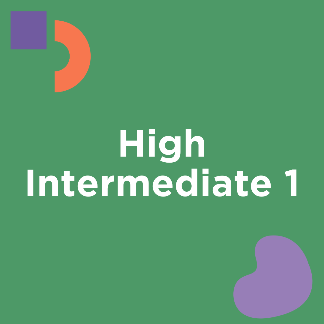 High Intermediate 1 - CTP12-16