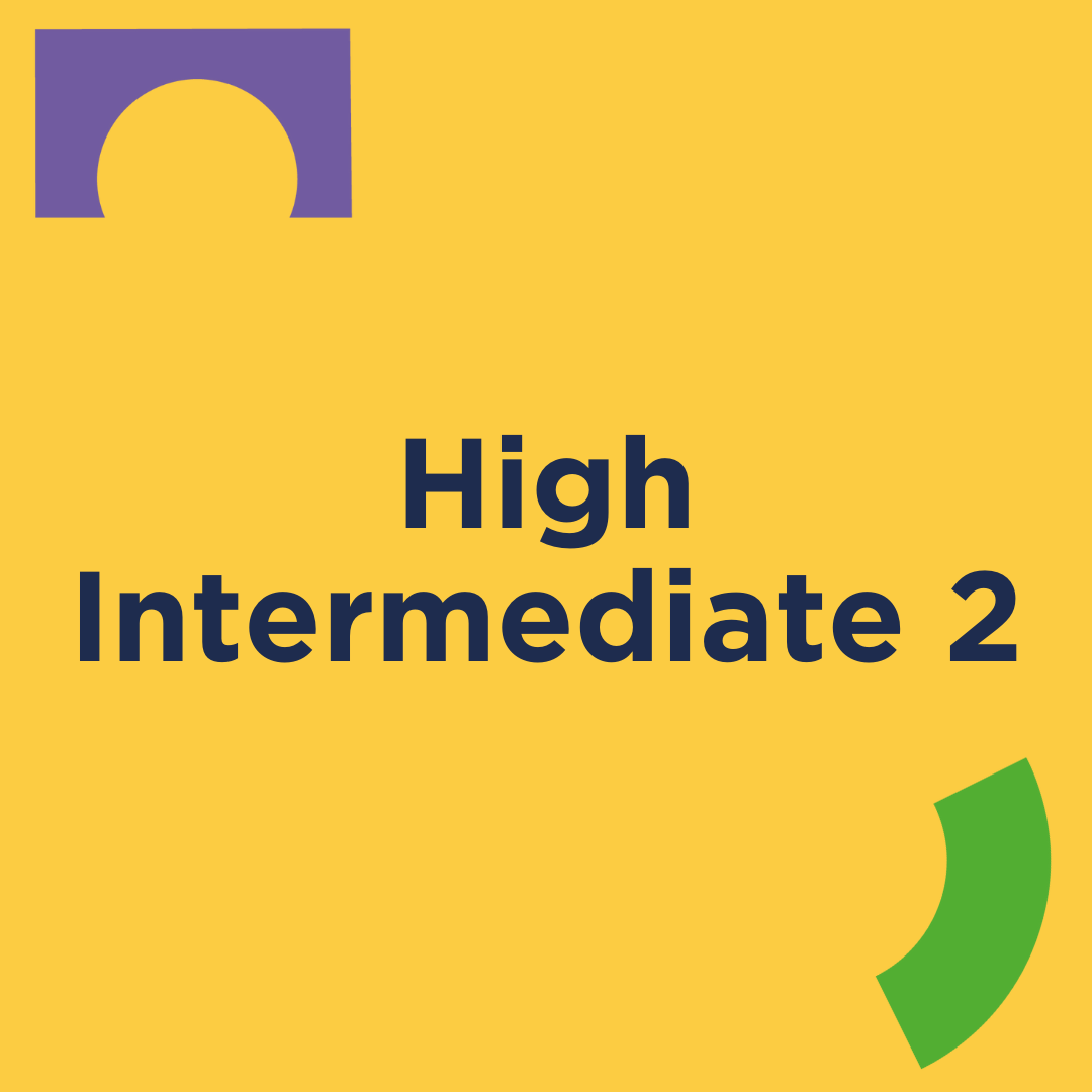 High Intermediate 2 - COLES