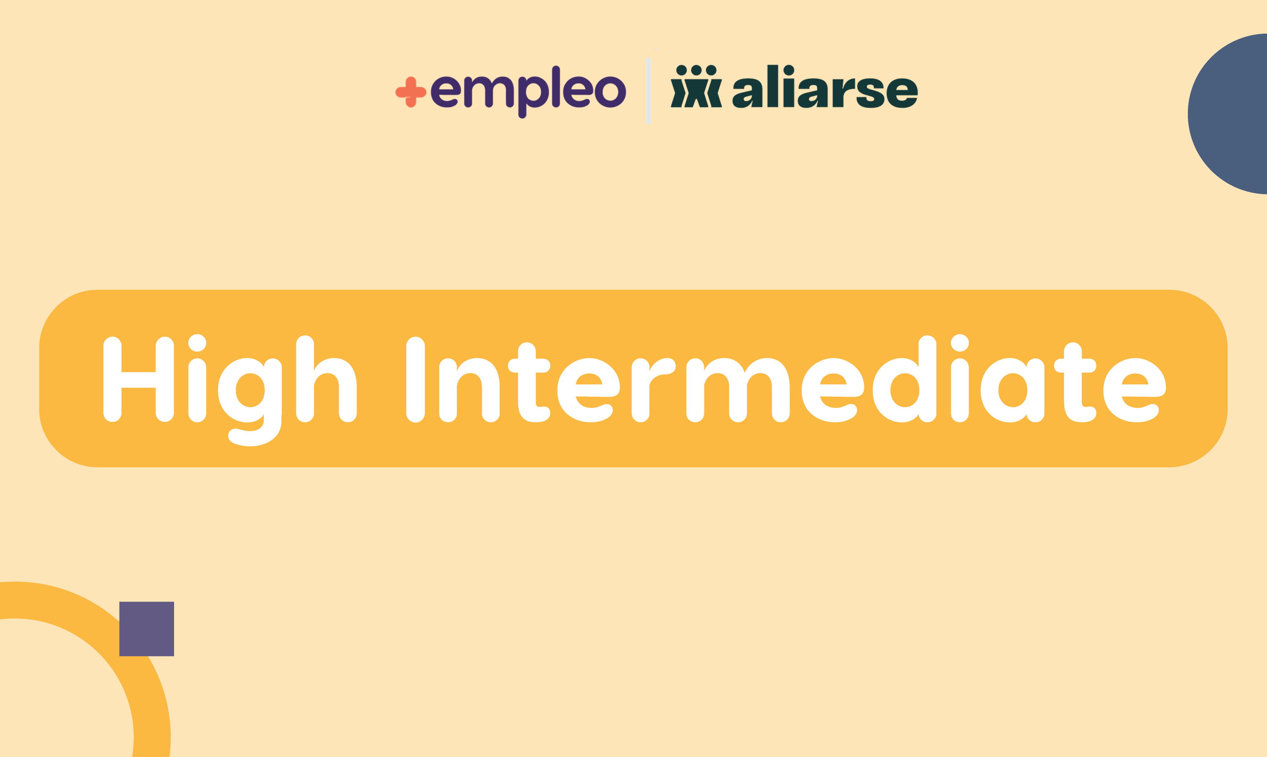 High Intermediate - ADULT06 - INA - 2025